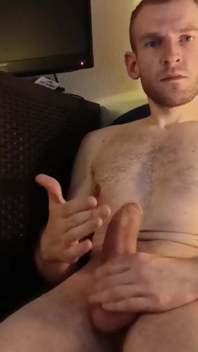 Captivating moment from &quot;Big guy masturbate at the hotelroom&quot;