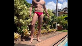 Played football in the morning and then hit the pool. #sundayfunday