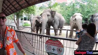 Big ass Thai GF went to a  and sex