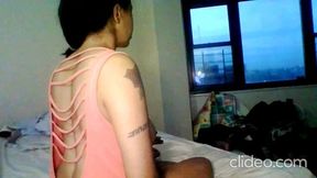 Lonely ebony babe welcomes BBC and facial