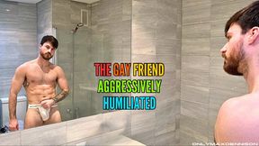 The gay friend aggressively humiliated