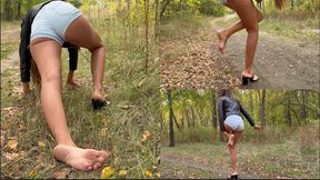 A twisted ankle and a nonfunctional leg drag across the ground (custom video)