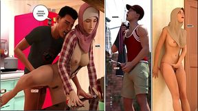 Young Love ep. 1 - Horny wife Masturbates watching stranger sniffing her dirty panty.