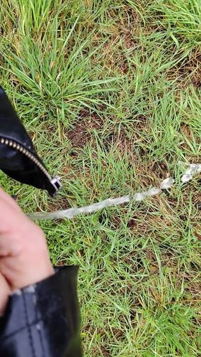 Outdoor Piss in the Rain