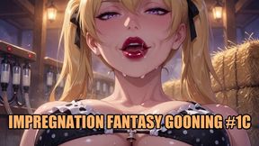 Impregnation Fantasy Gooning #1C: Fertility Goddess' Eternal Hucow Breeding Goon (Animated, Music)