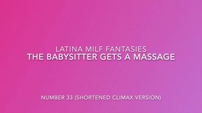 Climax Clip From The Babysitter Gets A Massage