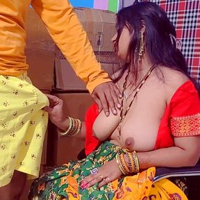 Hot bhabhi XXX fuck in godown.