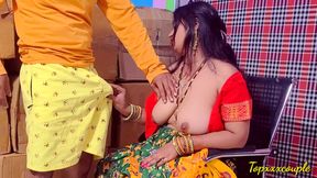 Hot bhabhi XXX fuck in godown.