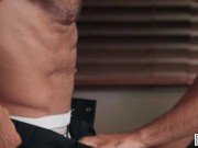 MEN - Morgxn Thicke Flirts Damian Night As He Takes A Police Report From Him & End Up Fucking