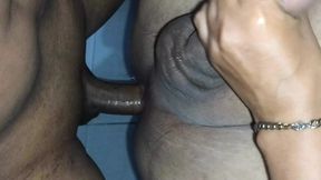 my cuckold husband gets anal fucked after he filmed me how his friend creampied my pussy so his ass is the next to get blacked