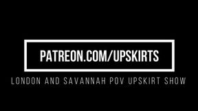 Savannah and London's Upskirt Show