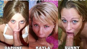 milf deepthroaters volume 35 - 3 amazing deepthroat facefuck blowjobs - featuring daphne rosen, kayla synz, stephanie hall