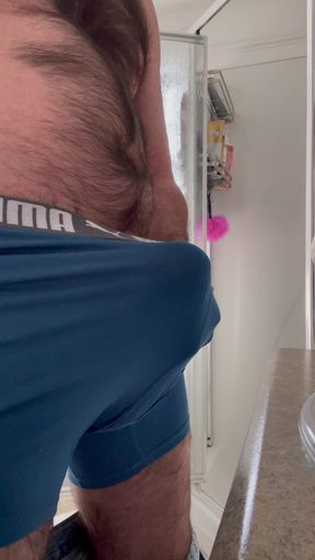 Just some jeans and underwear stroking no cum