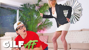 ”College Girl Gets  Disciplined by grandma”