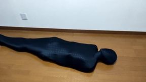 Zentai Mommy Dumps Cum Wrecked Mummy Puppy Choked in Lycra Hell
