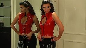 One of the best solo shows by stunning latex beauty with juicy tits