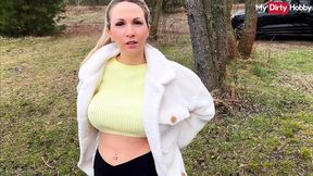 Public anal&#x1F44C; sex with big German babe - MyDirtyHobby