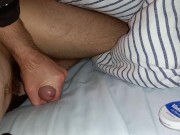 Huge cumshot wide-open piss slit and big mushroom head