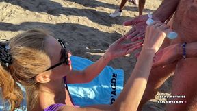 sexe et bukkake a la plage (2eme partie: sexe et ejacs) apres les avoir bien ...
