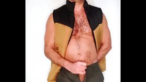 Luis Kolodin jerks off on vest