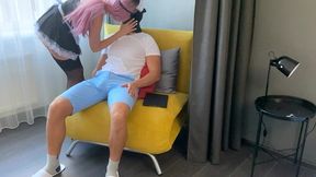 hot mistress maid fucks her sissy boss s ass for extra cash