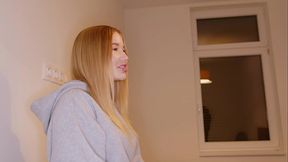 Beautiful Young Russian Girl with Huge Tits Wants to Play with a Spanish Cock