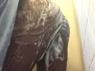 TAKING A SHOWER AND PLAYING WITH MY SOAKED VAGINA