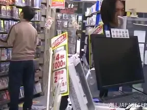 Julia's Bookstore Threesome Adventure Ends with Explosive Pleasure