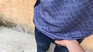 Masturbation in public and nervous that someone might see us!