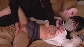 Young Japan Cosplay Babe gets a Cream Pie