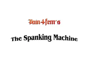 Lea takes a bare back whipping from the spanking machine