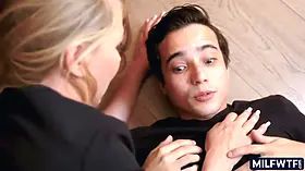 Lovable milf revives him