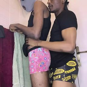 Twink African gay boys shower