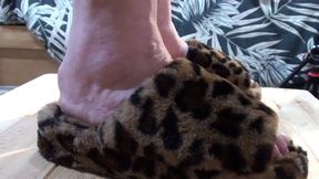 HEAVY COCK CRUSH WITH TWO PAIRS OF CHUNKY SLIPPERS MY COZY SLIDES ON GLASS AND A BAREFOOT RUINED CUM SHOT CAM 4 PT2
