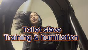 Toilet slave training & humiliation