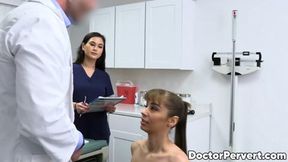Nurse Jasmine Wilde gets Tommy King ready for a threesome with Dr Mike Mancini