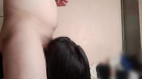 大きいお尻の美女に豪快なディープスロートで口内発射