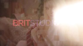 Brit Studio featuring hustler's girl masturbating dirt