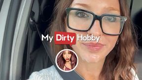 Horny&#x1F975; babe pleases with public blowjob