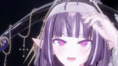 MMD Odo strips in hentai elf VTuber dance cosplay