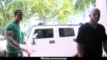 Tight teen fucks a man in front of the camera for cash 14