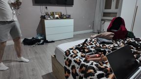 My stepmom is cheating on her husband with me... he almost caught us having sex.