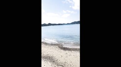 Mint green color see-through babydoll aside beach