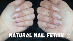 Natural nails and long fingers