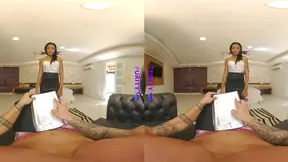 Brazilian Temptation: Lilian's Sultry VR Room Service Seduction
