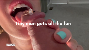 Giantess Plays with her New Toy