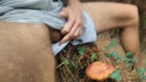 Gay asian twink squirts monster load in mushroom forest