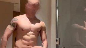 boyfriend asian muscle handsome go to hotel fuck bareback bottom twinks in bathroom