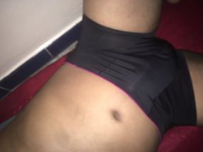 Arab daddy jerking off with a big cock