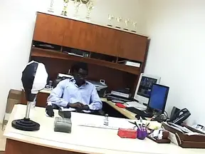 Ebony babe takes huge black cock in reverse cowgirl